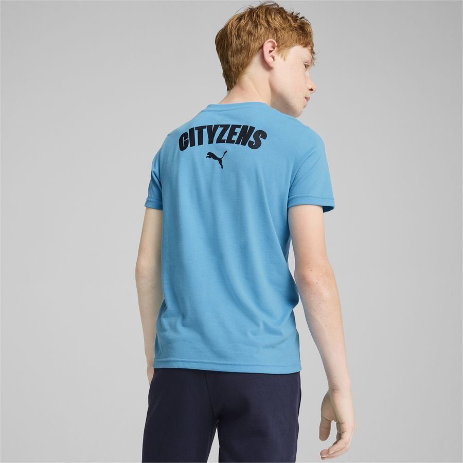 Manchester City T-Shirt Casuals - Magic Blue/Bleu Marine Enfant