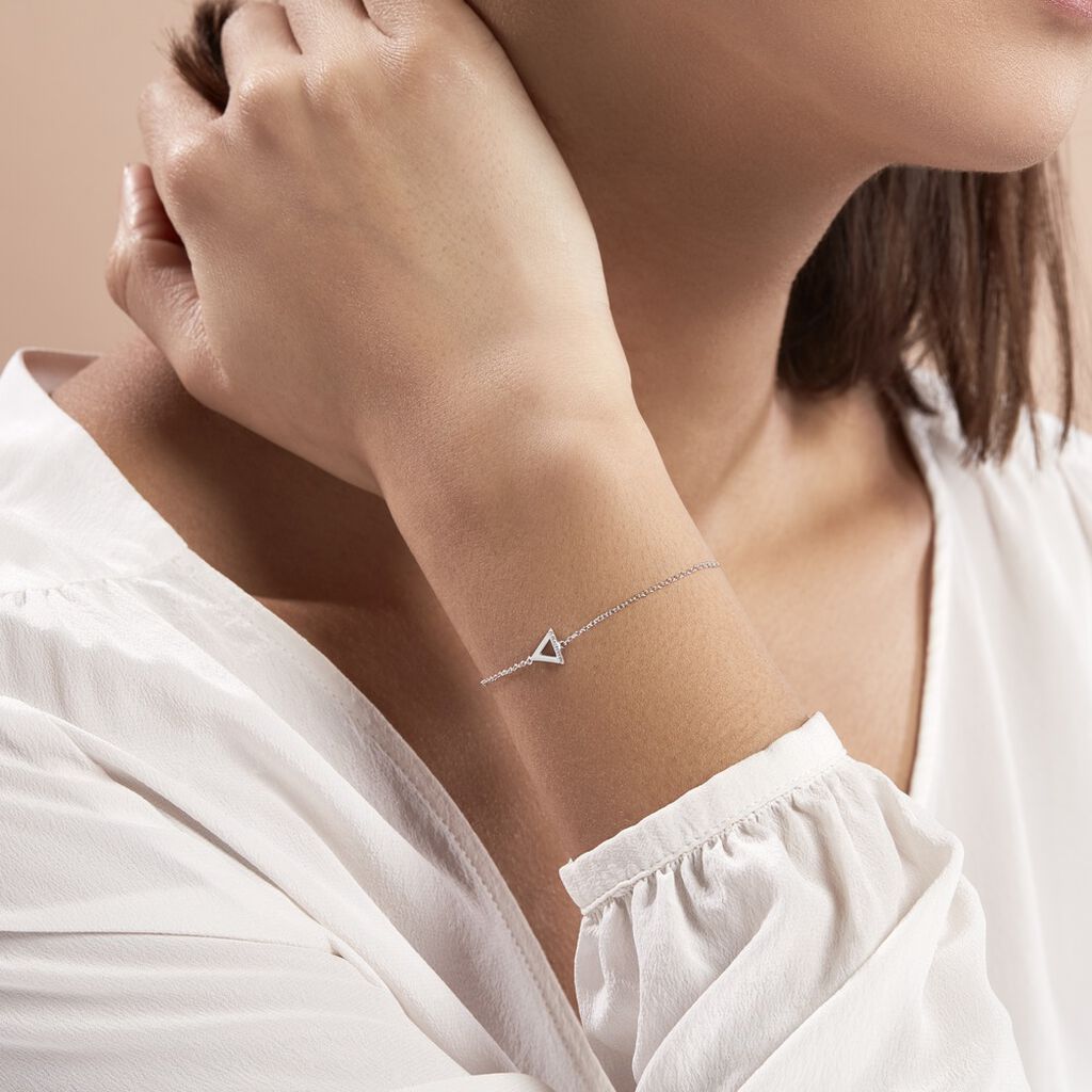 Bracelet Anna Argent Blanc Oxyde De Zirconium
