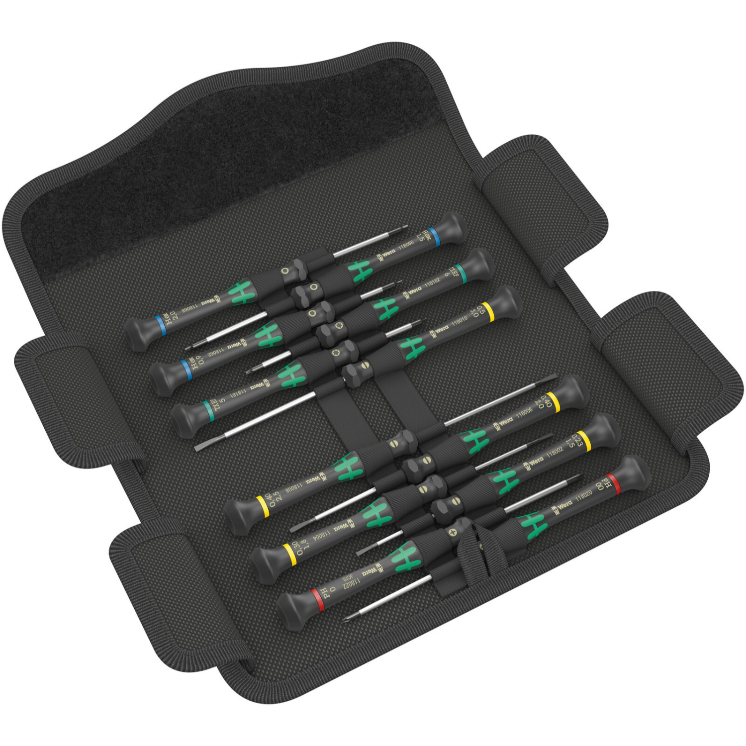 Wera 05073675001 12 delige Micro Schroevendraaierset - PH/TX/S/I