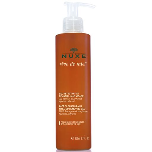 Nuxe Rêve de Miel Face Cleansing & Make-Up Removing Gel, 200 ml