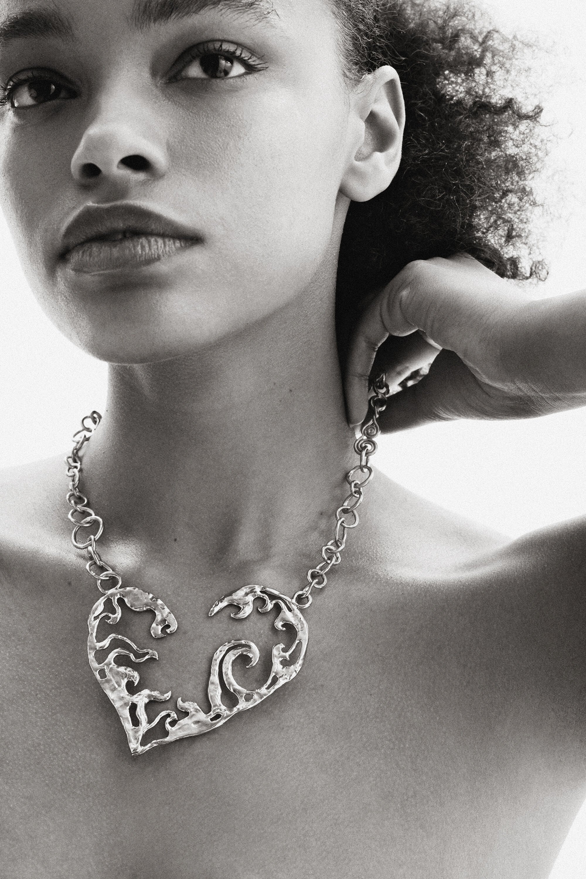 Collier cœur plaqué argent Zalio
