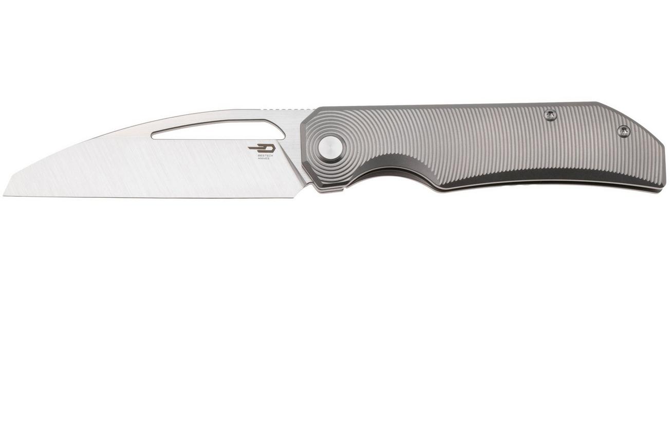Bestech TAIPAN BT2503C Satin MagnaCut, Grey Titanium, zakmes, James Lowe design