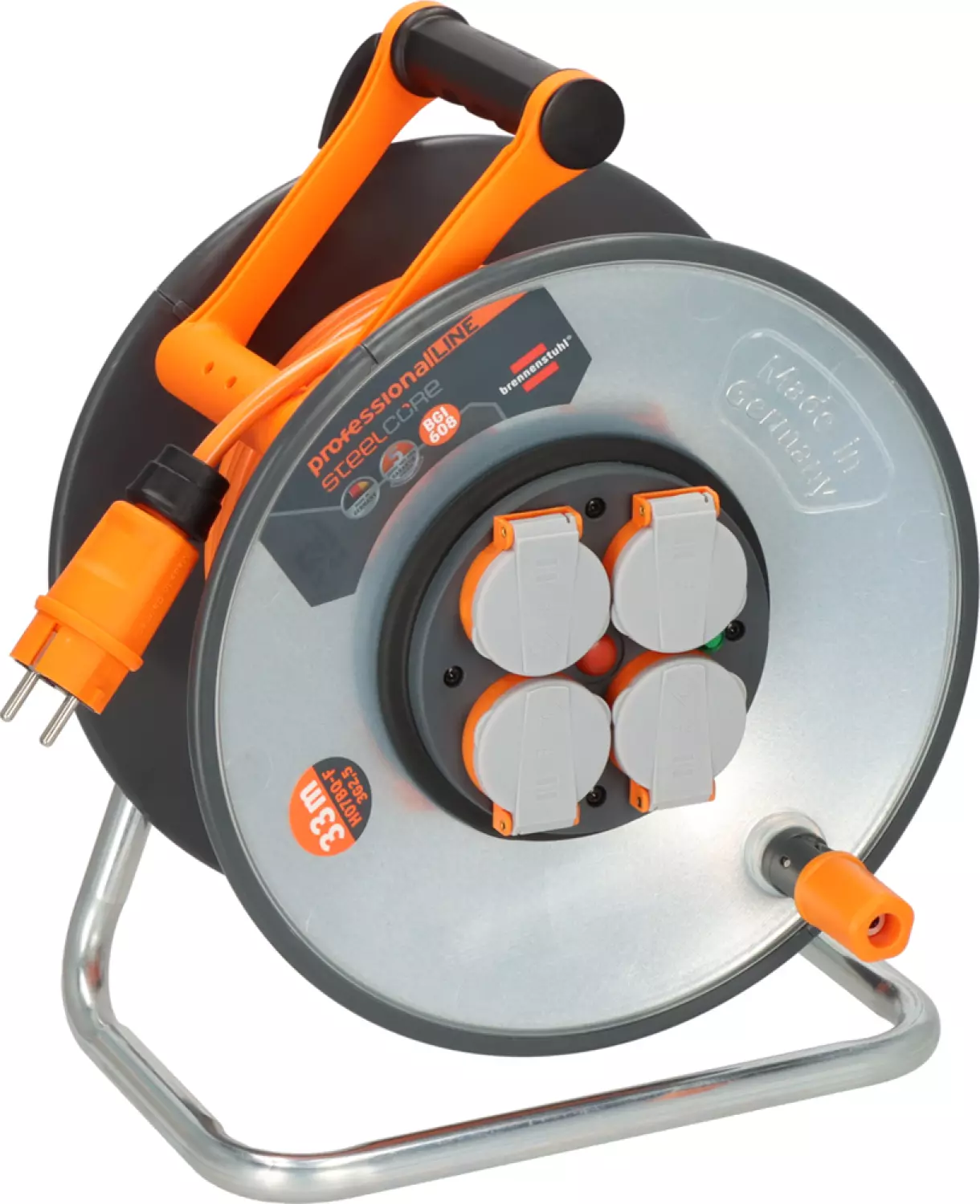 ProfessionalLINE 9192330200 SteelCore Kabelhaspel - IP44 - H07BQ-F3G2,5 - 33m