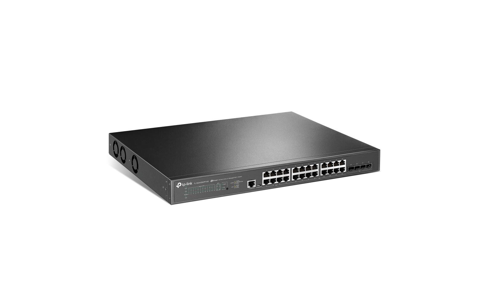 PoE+ Switch TL-SG3428XPP-M2 28 Port<br>JetStream 24-Port 2.5GBASE-T und 4-Port 10GE SFP+ L2+ Managed Switch mit 16-Port PoE+ & 8-Port PoE++