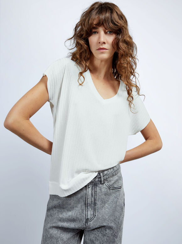 Camiseta feita com materiais reciclados - Branca