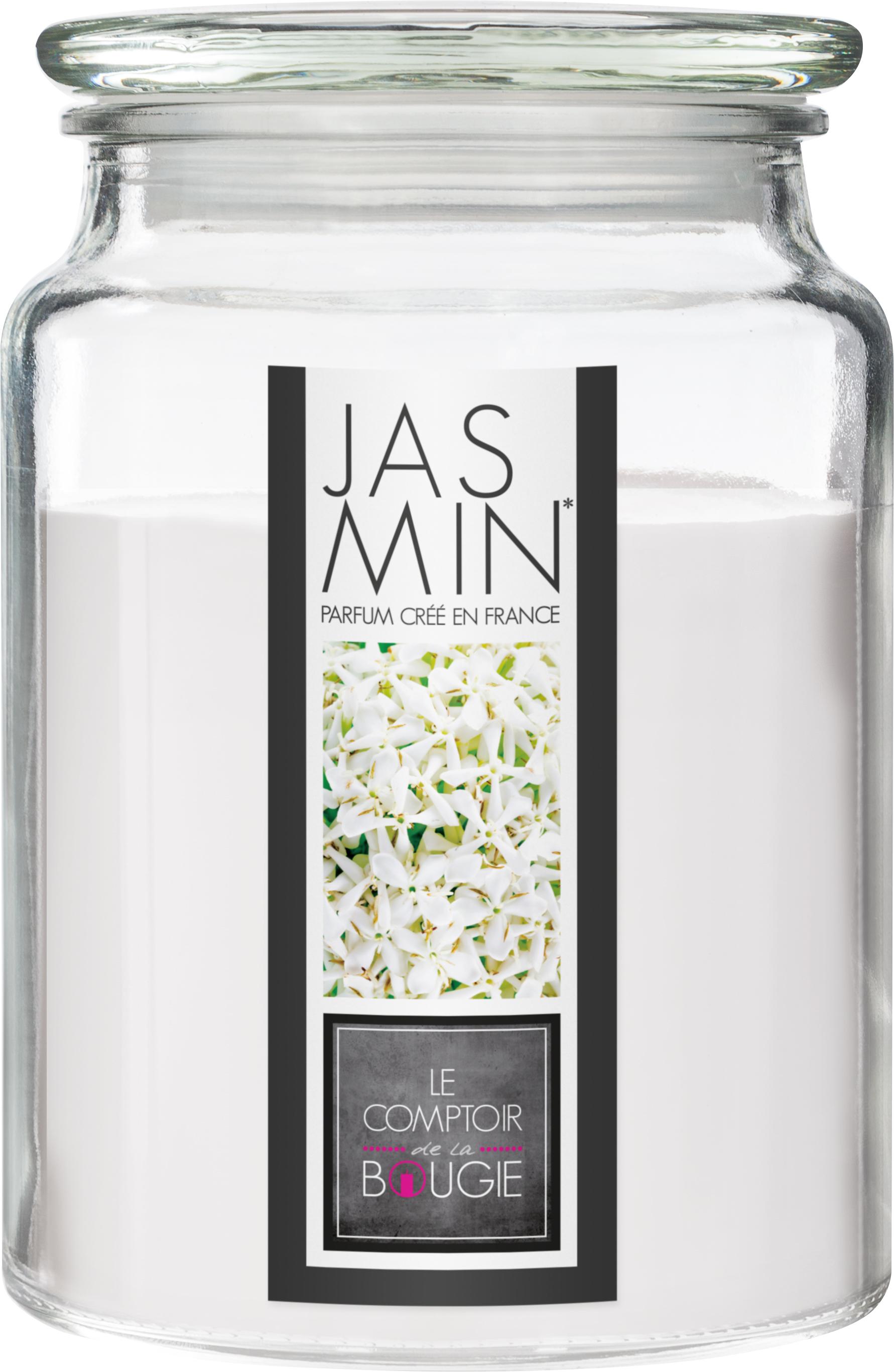 BOUGIE PARFUMEE VERRE JASMIN NINA 510G