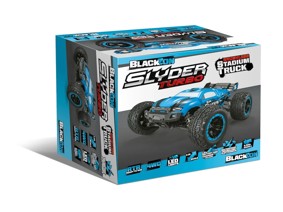 BLACKZON - Slyder ST Turbo 1/16 4WD 2S Brushless - Blue (540203)