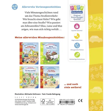Ravensburger CD Meine allerersten Minutengeschichten - Aufgepasst im Straßenverkehr