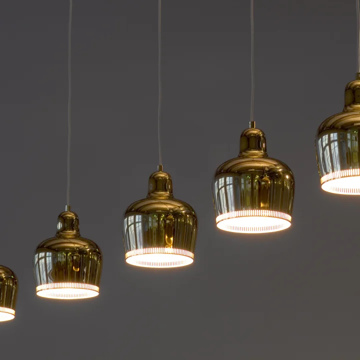 Artek - A 330S Golden Bell Pendelleuchte, chrom