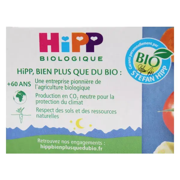 Hipp Organic My Goodnight Dinner Bowl Gratinado de Aipo com Lasanha +8m Pacote com 2 x 190g