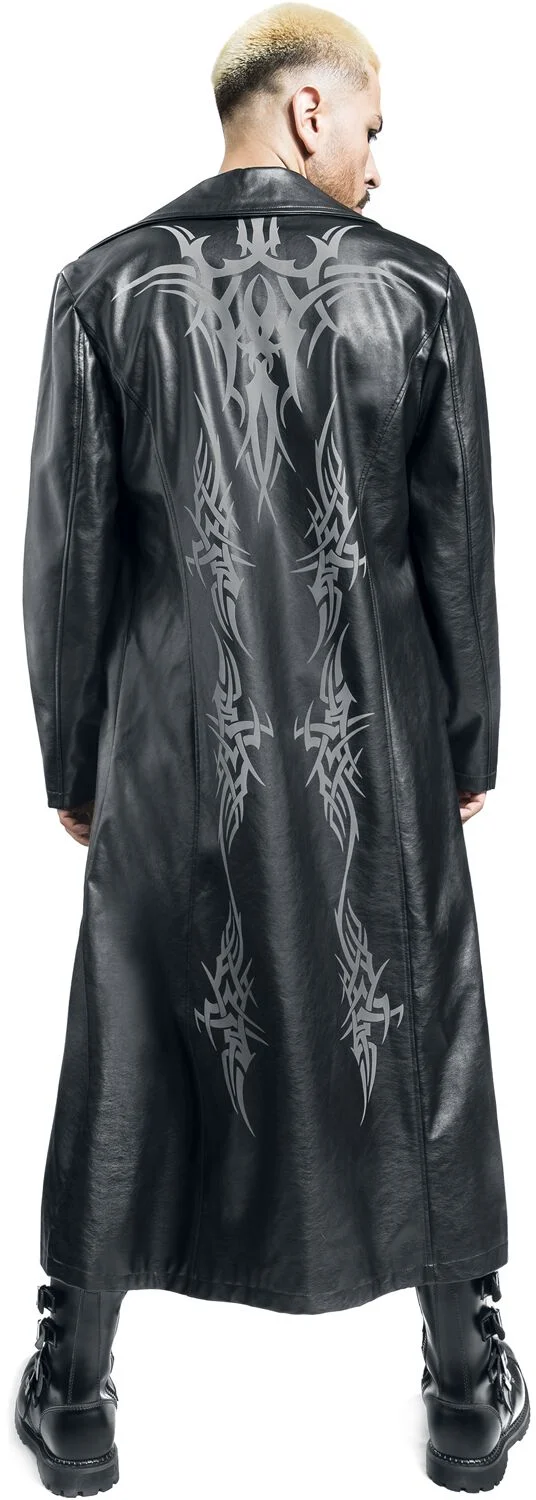 Manteau Tribal Manteau en imitation cuir