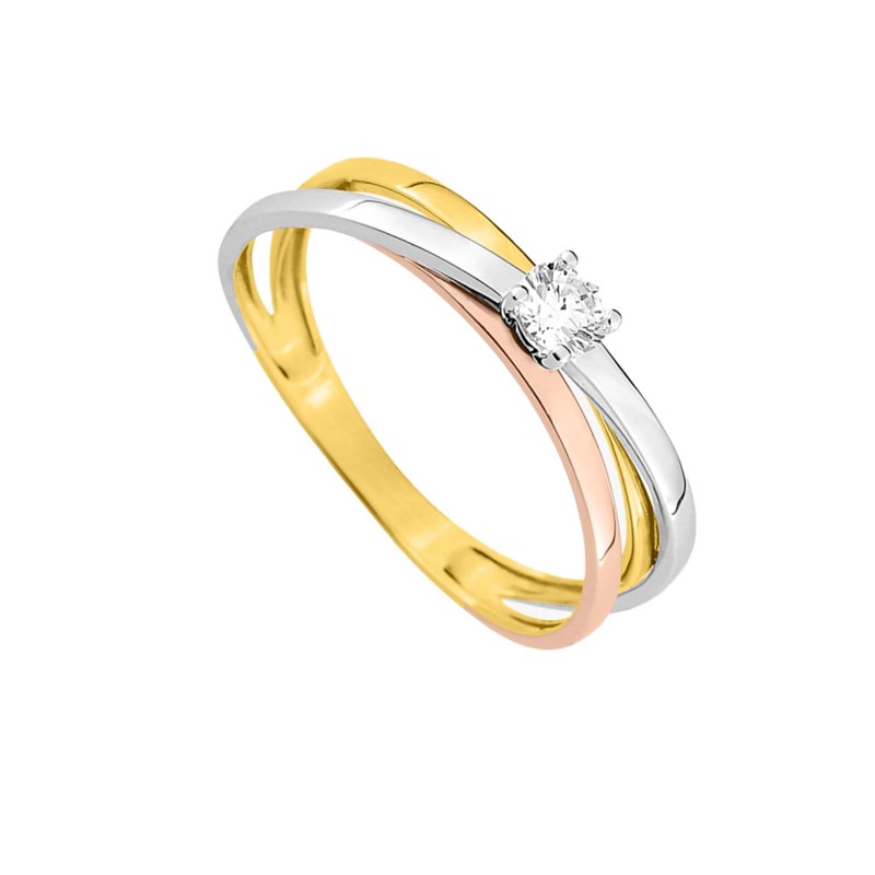 Bague Femme - Oxyde de zirconium - Or 18 Carats