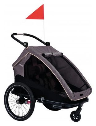 Remorque à Enfant XLC Duo S 20'' Gris Anthracite Beige