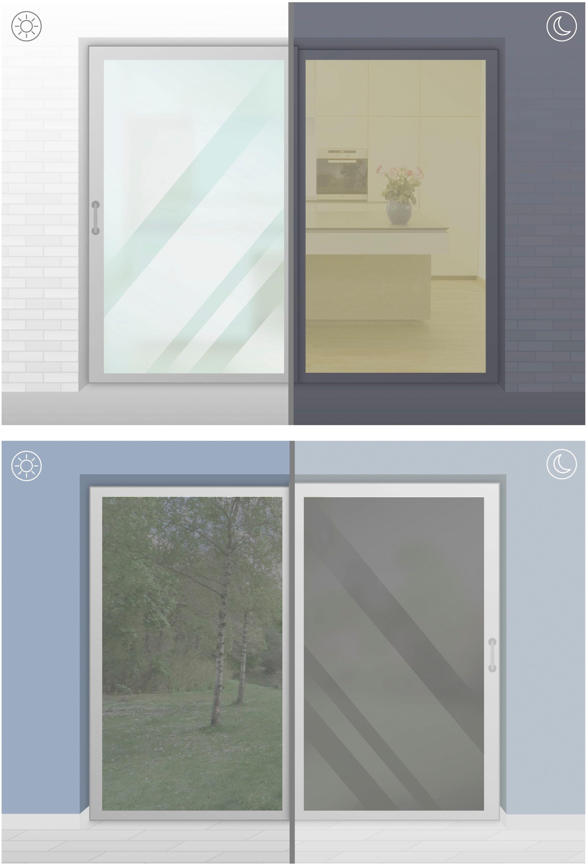 GARDINIA Fensterfolie 1 Stk. blickdicht glatt statisch haftend 90% UV-Schutz