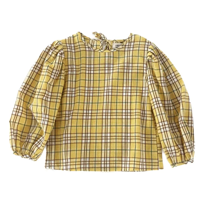 Longlivethequeen Blouse Bouffante Carreaux | Jaune