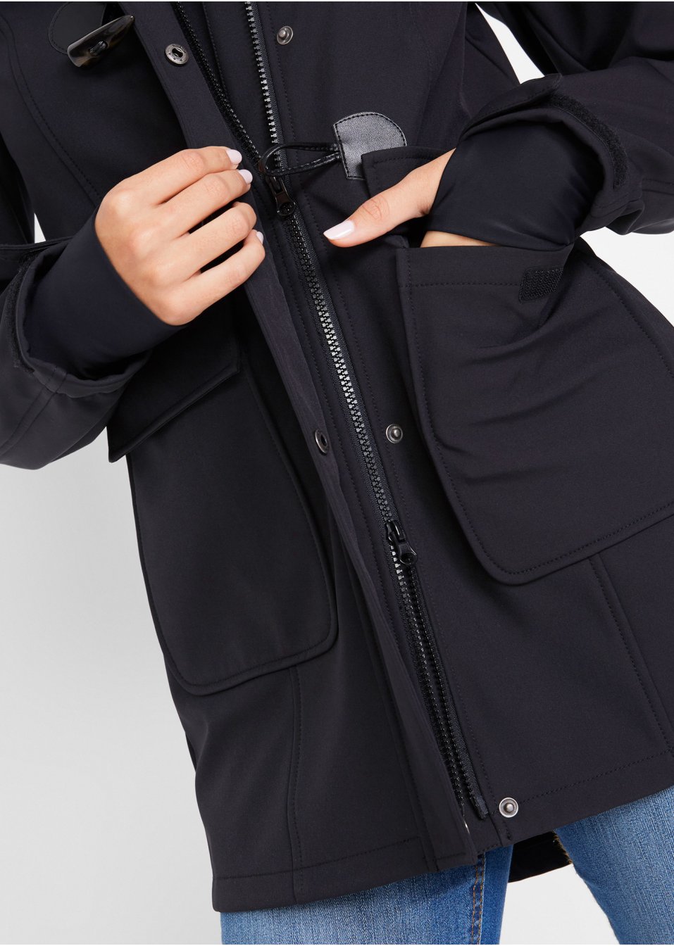 Veste duffel-coat softshell