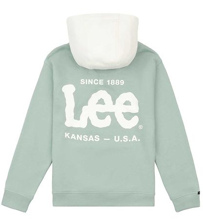 Lee Kapuzenpullover - Kompressor - Oversized - Blue Surf