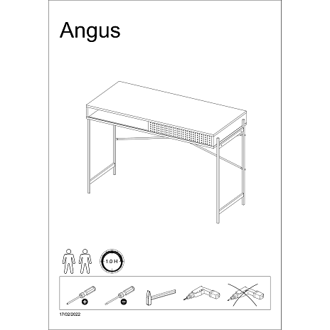 Angus skrivebord - egetræslook