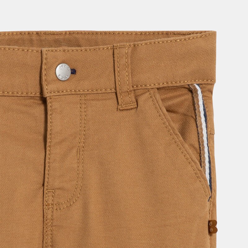 Pantalon coton fantaisie marron bébé garçon Marron