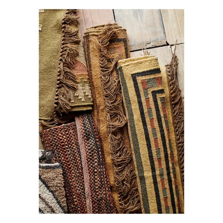Madam Stoltz Tapis Kelim | Terracotta