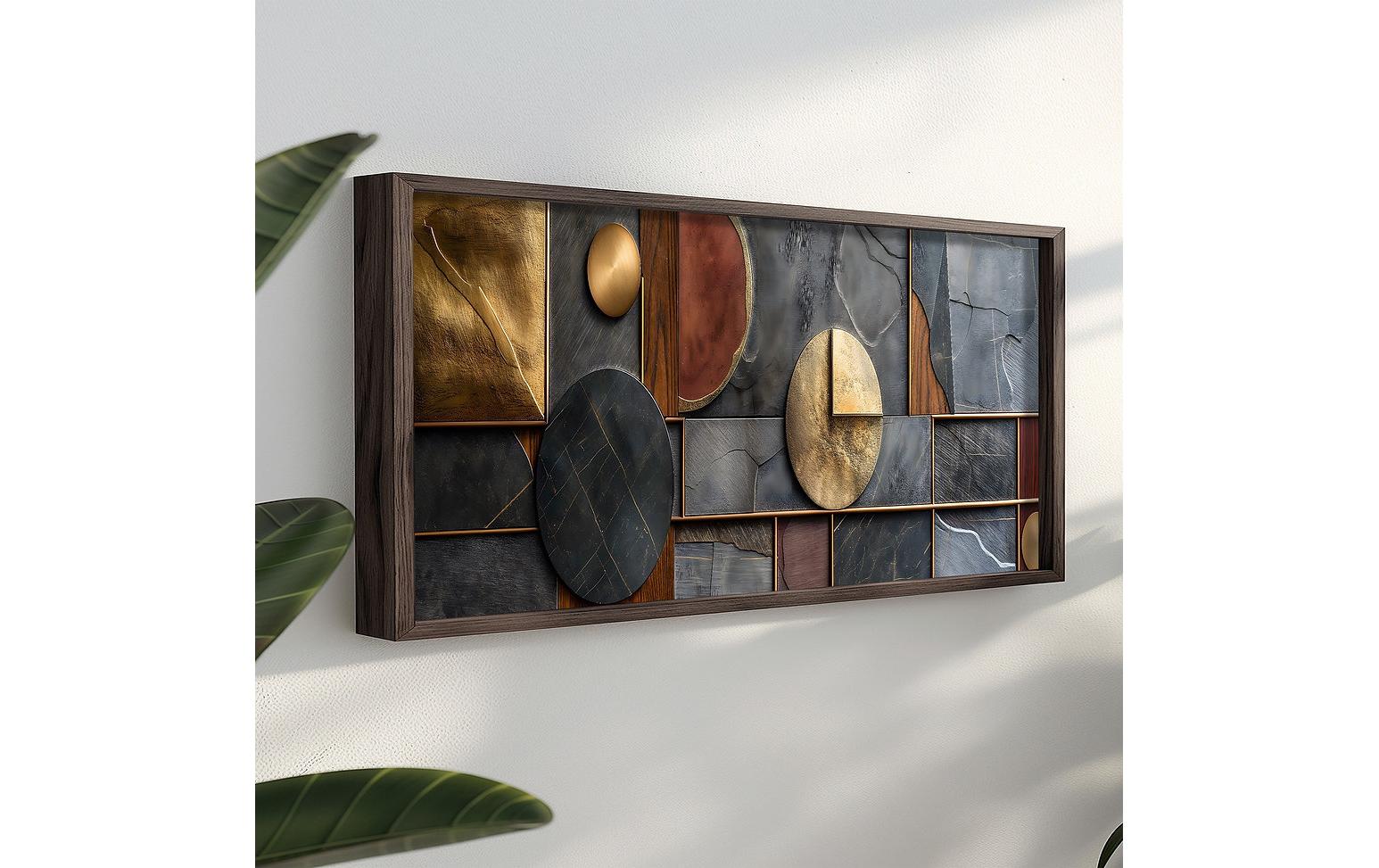 Bild Shapes 120 x 40 cm<br>Dekorative Wandmalerei
