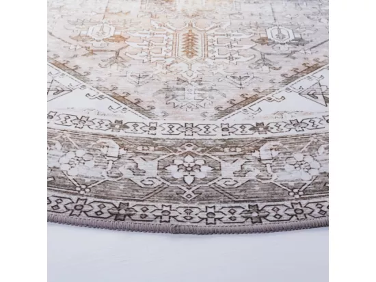 Tapis Beige & Grey 122 X 122 cm - Kushim