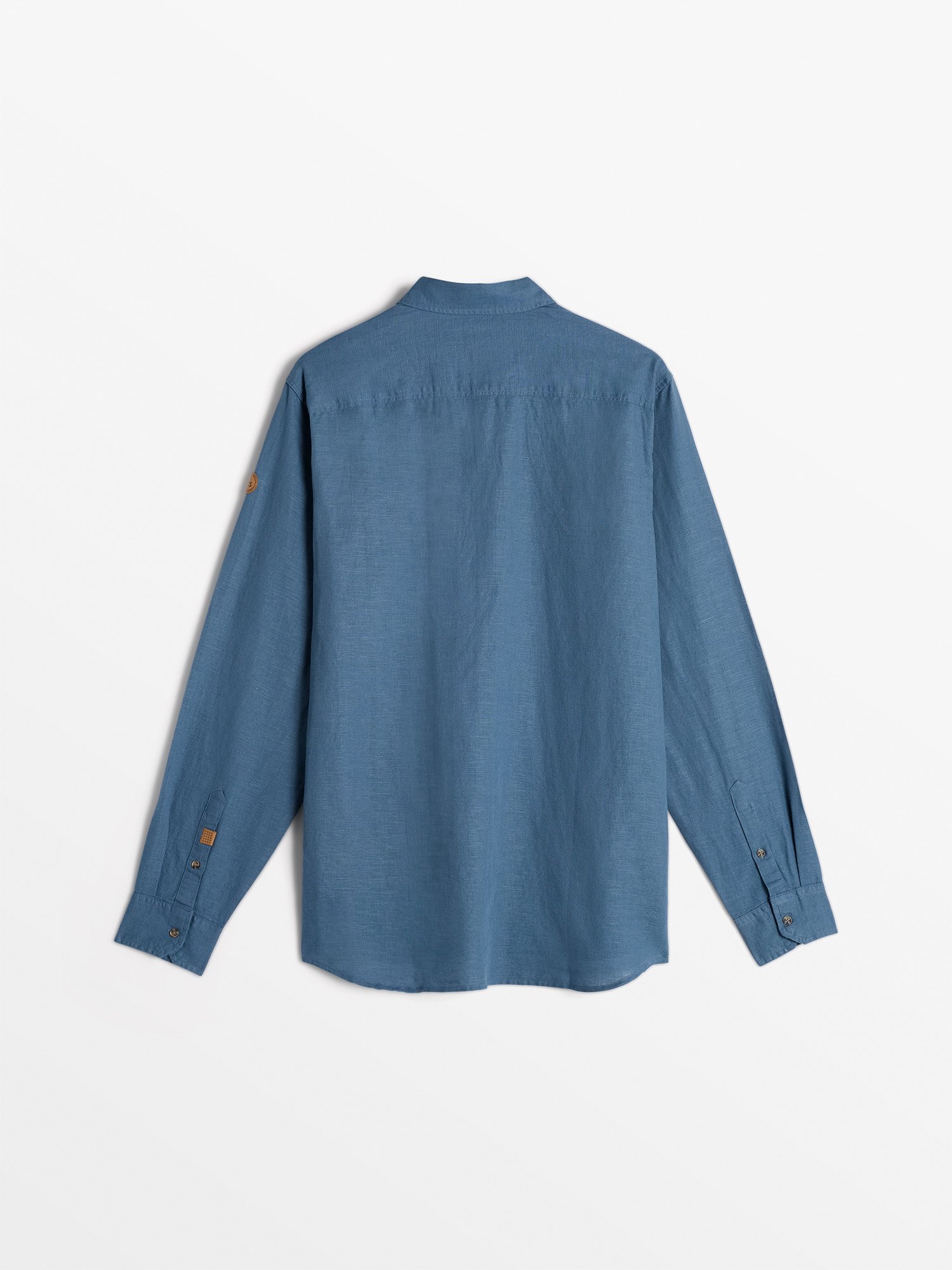 Chemise Homme En Lin Bleu