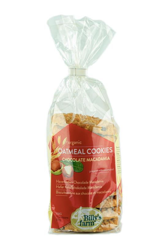 Billy's Farm Macadamia Chocolade Haverkoeken 200g
