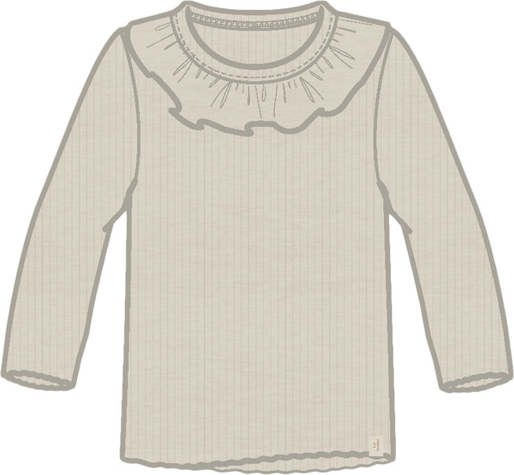 Lil' Atelier NMFOLINE LS SLIM TOP LIL Birch