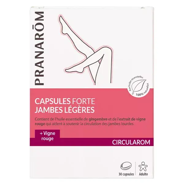 Pranarom Circularom Capsules Forte Jambes Légères 30 unités