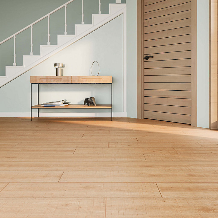 Sol stratifié clipsable Maldon chêne brun 10 mm compatible pièces humides
