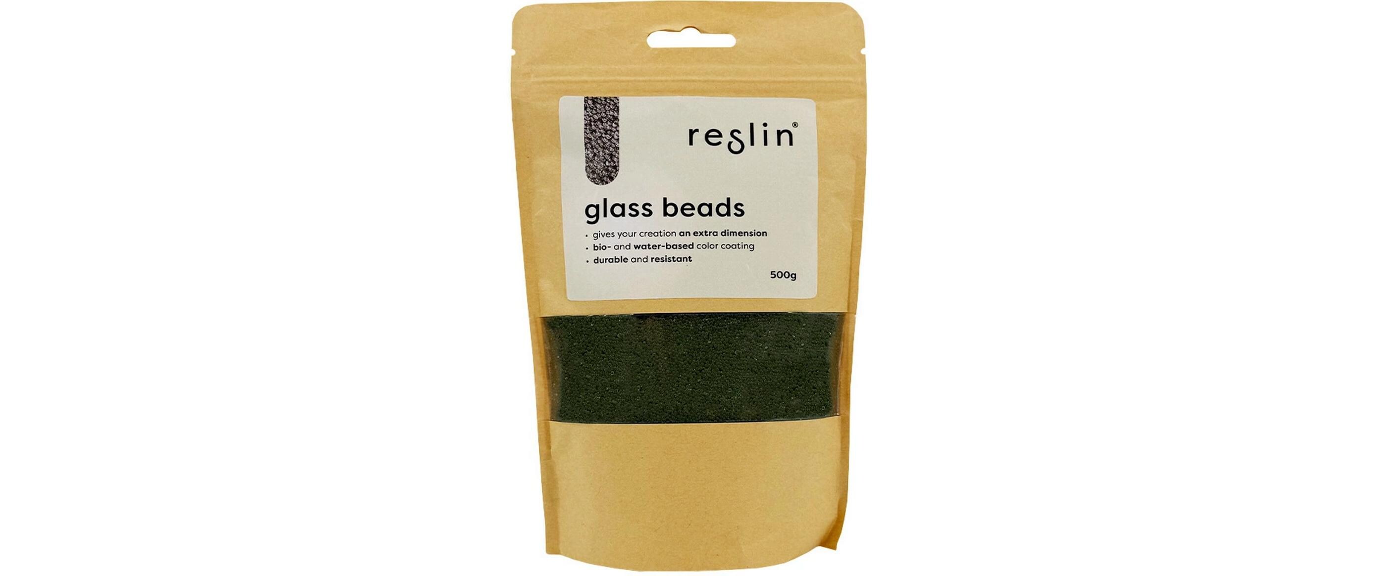 Glasperlen 500 g OlivegrünGlasperlen