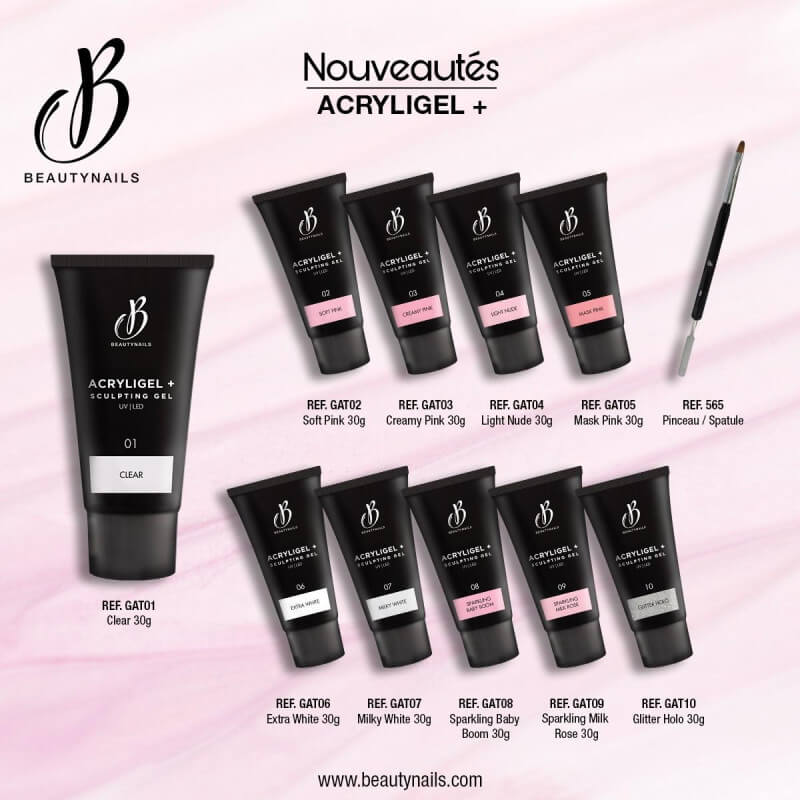 Acryligel+ tube mask pink BeautyNails 30g