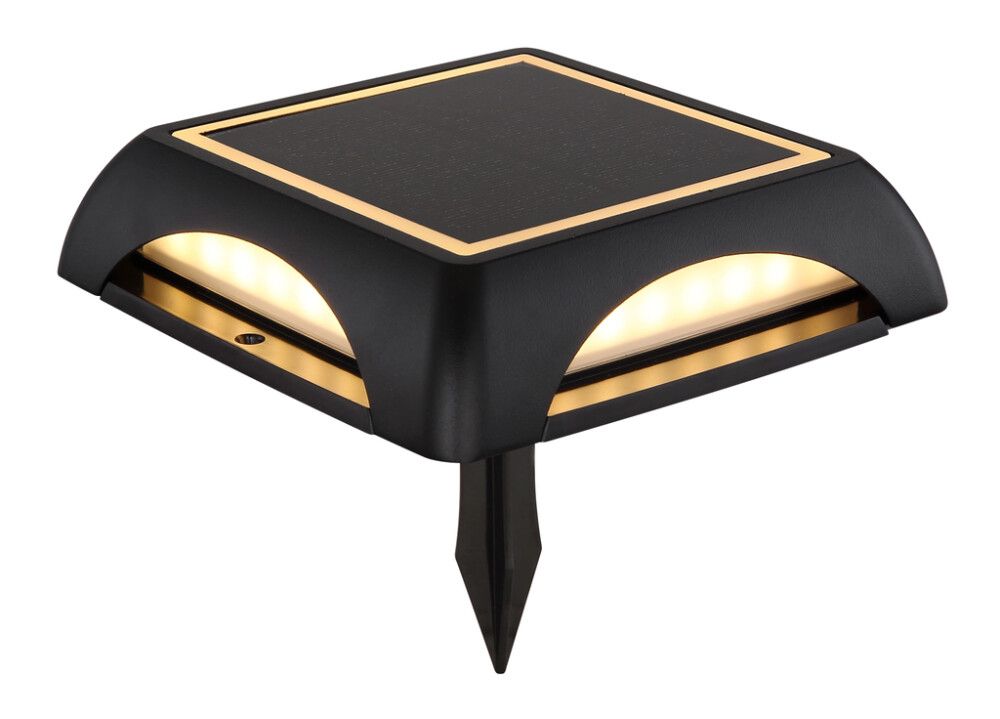 SOLCELLELAMPE GLOBO LIGHTNING MATT SVART