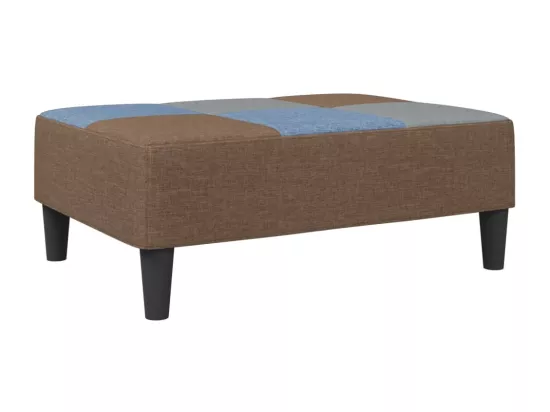 Repose-pied patchwork 77x55x31 cm tissu