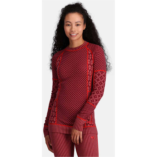 T-shirt thermique KARI TRAA SMEKKER LS ROUGE