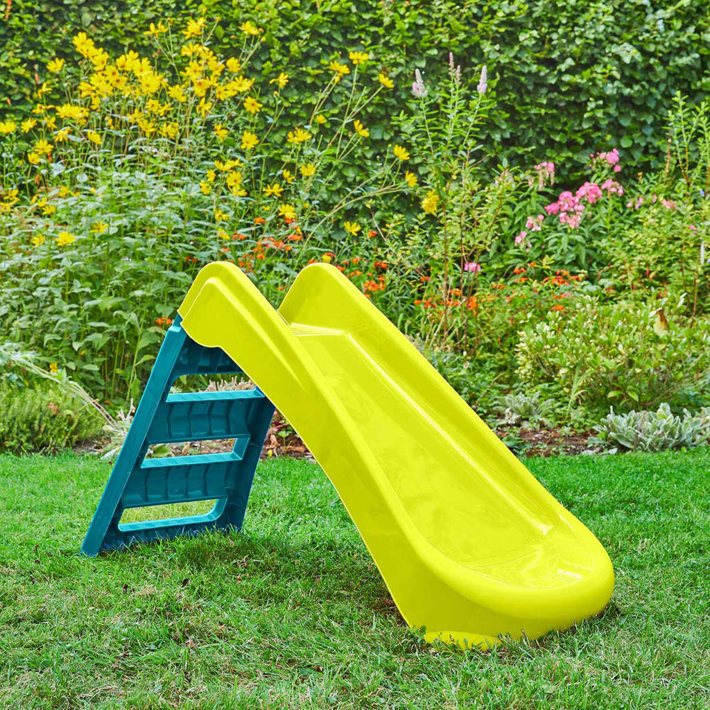 Glijbaan opvouwbaar 4ft lemon/blauw