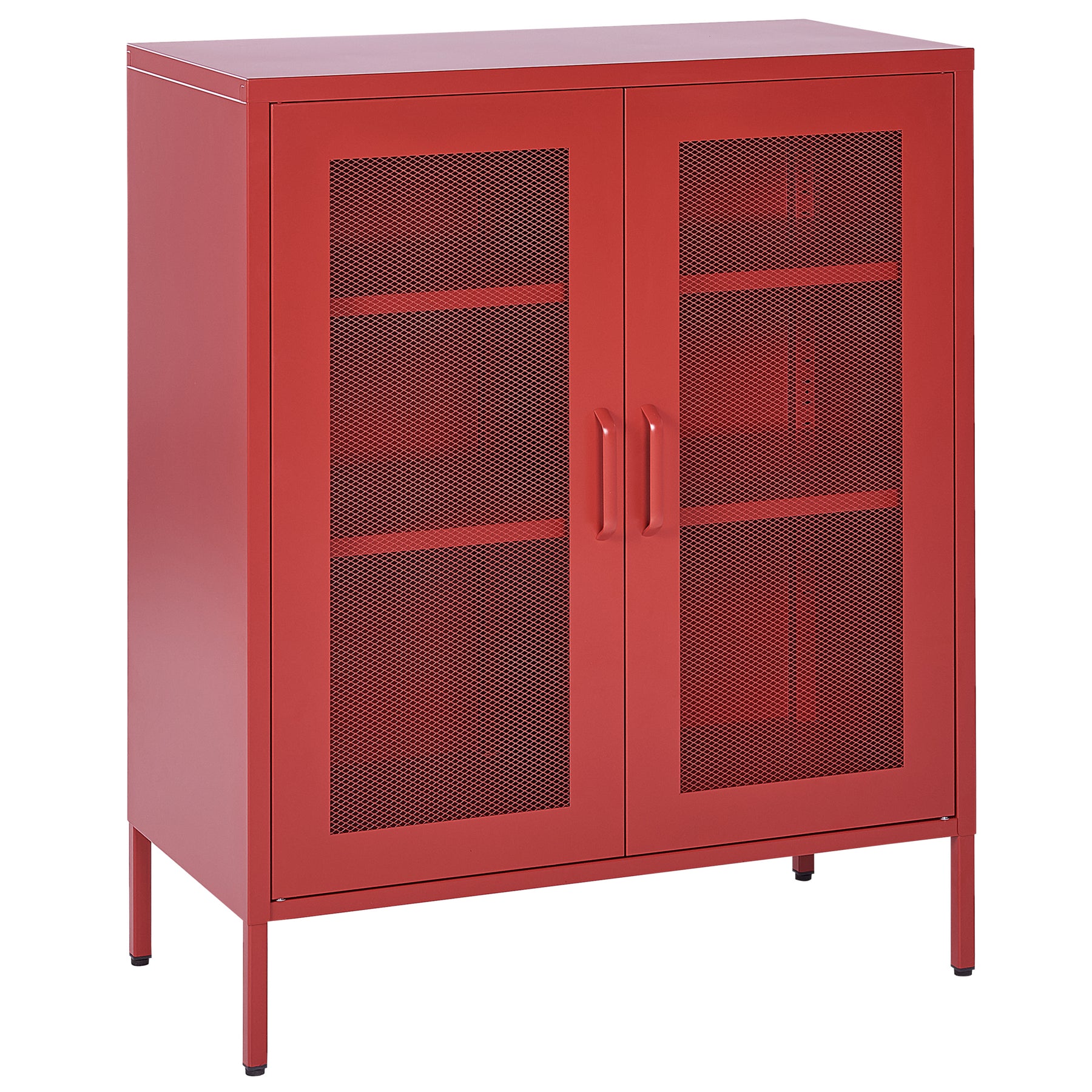 Beliani - WAKATIPU  - Sideboard - Rood - Staal