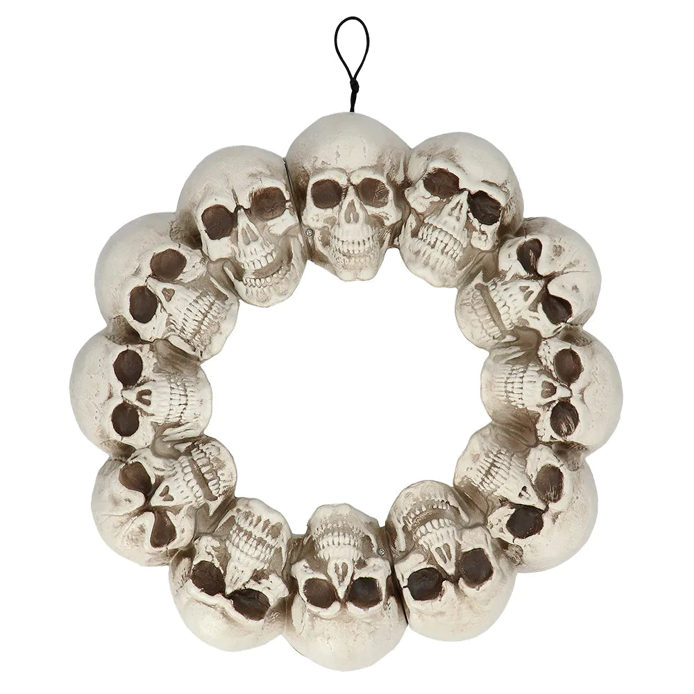 Halloween Krans Schedels