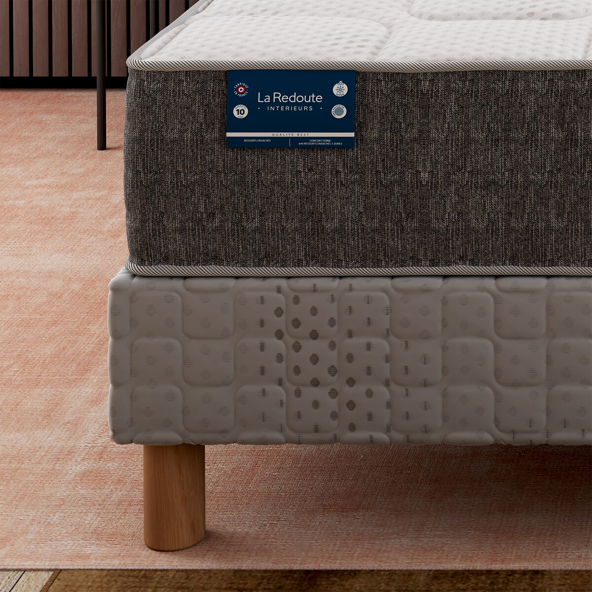 LA REDOUTE INTERIEURS<br>Colchão 640 molas ensacadas, firme, 3 zonas Alt.24cm