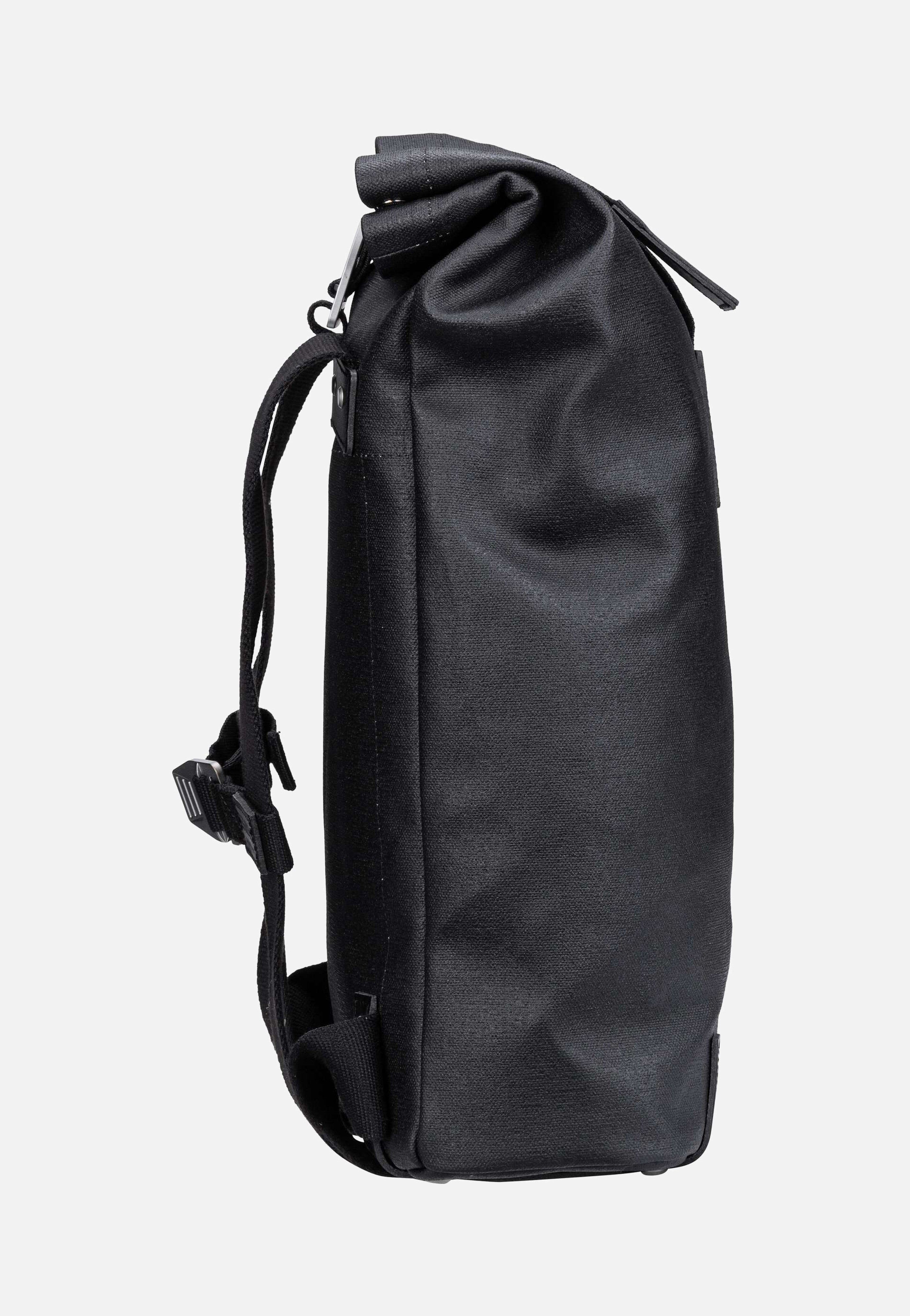 Pickwick Cotton Canvas 12 L Black - Rolltop Rucksack
