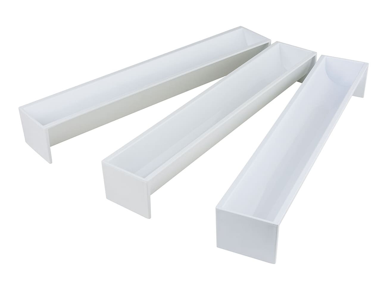 Moule pour bûche glacée - long 48 cm - 1/2 cercle - ht 4 cm - Matfer