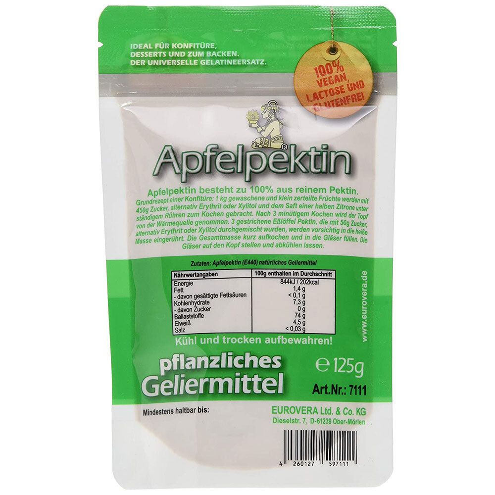 Apfelpektin pflanzliches Geliermittel