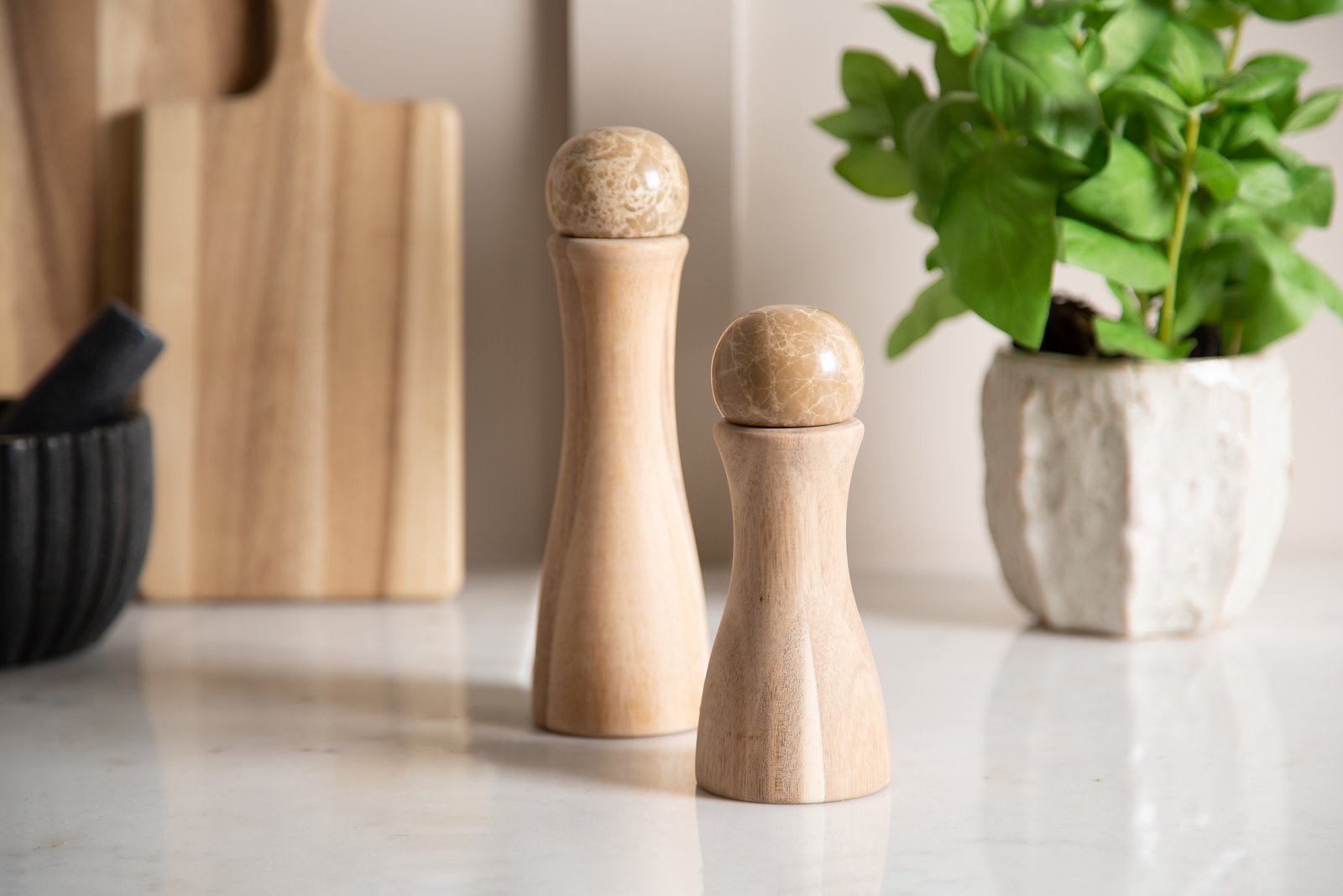 Mason salt/pepperkvern Lyst akasietre Ø6,3 H15,2 cm, FSC-sertifisert treverk