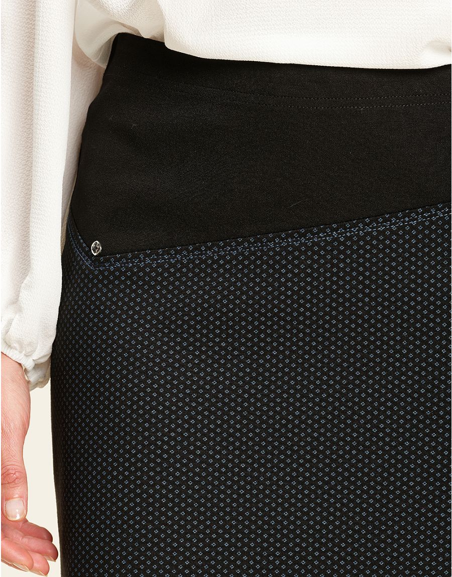 Jupe maille milano noire