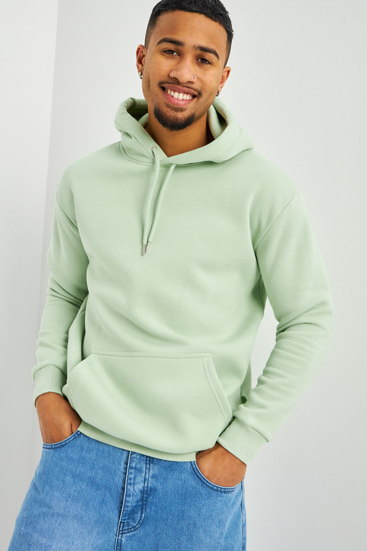 Sweat vert à capuche Brentiny