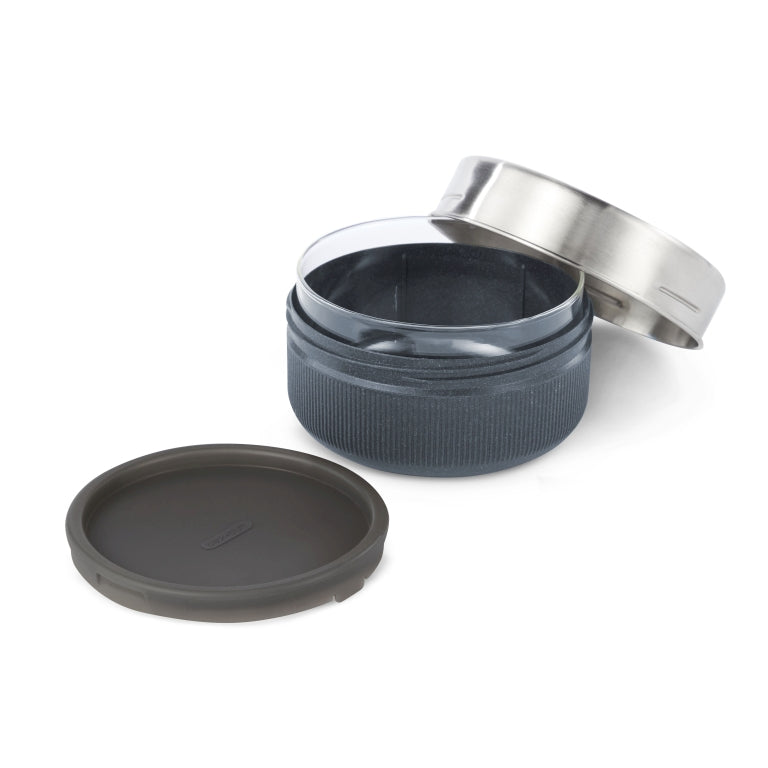 Black+Blum Glazen Lunchbox - Kom - 750ml - Grijs