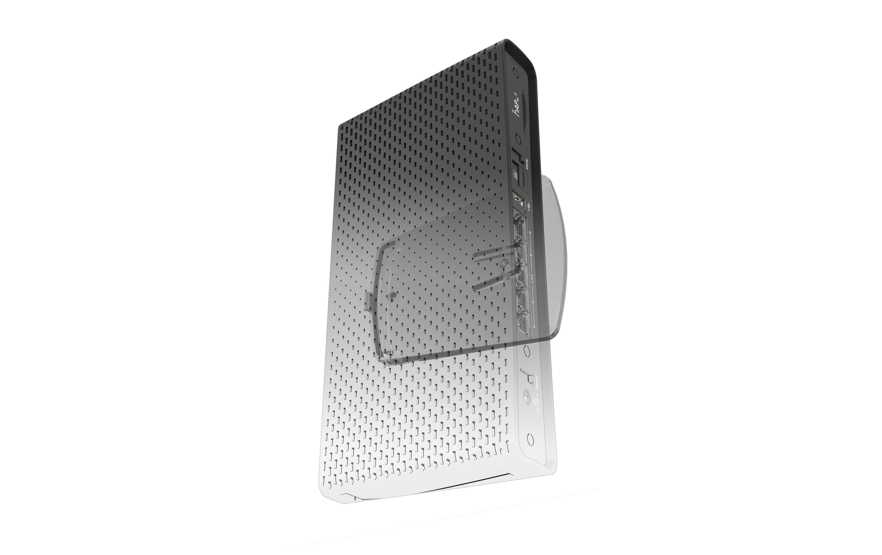 Access Point hAP ac3Mit 5 Gigabit-Ethernet-Ports, 256 MB RAM und Quad-Core-CPU kann hAP ac³ selbst die grössten und anspruchsvollsten Haushalte zufriedenstellen. Mit PoE-Unterstützung kann es mit Strom versorgt oder von anderen Geräten betrieben