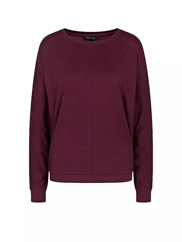 TRIUMPH Loungewear Langarmshirt COZY COMFORT dunkelrot