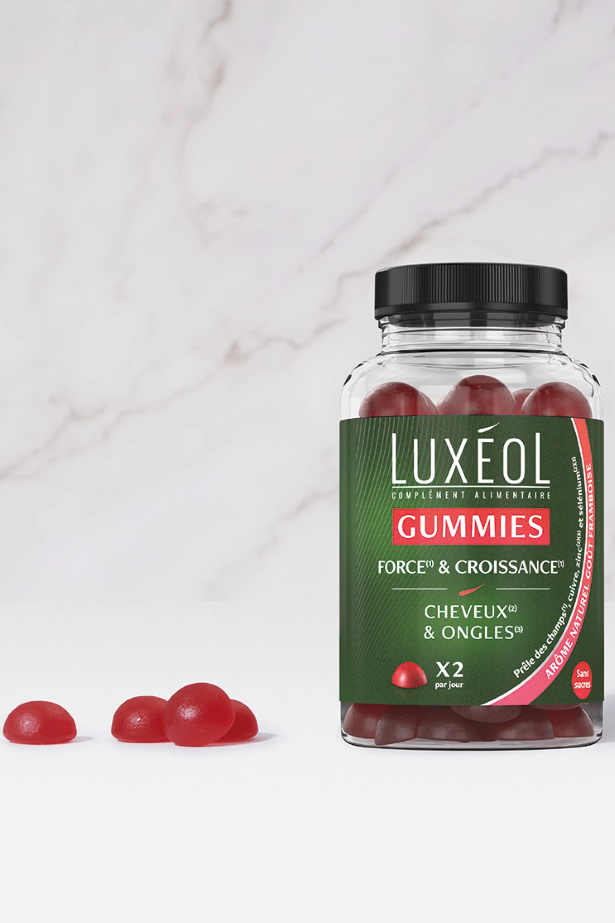 Luxéol Gummies cheveux force & croissance-180 g